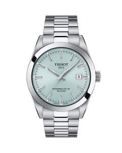 Часы Tissot Gentleman Powermatic 80, кремниевые, 40 мм, синий