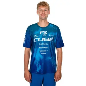 Джерси эндуро с коротким рукавом Cube Actionteam, синий