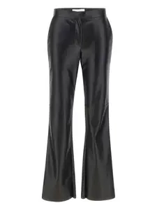 Клешевые брюки из искусственной кожи kaos, черный