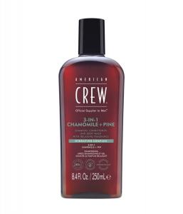 Шампунь для волос American Crew Hair Care & Body 3in1 Chamomile & Pine, 250 ml