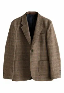 Пиджак в клетку стандартного кроя Next, Tan Red