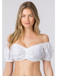 Блузка дирндль Stockerpoint Georgette белого цвета Stockerpoint