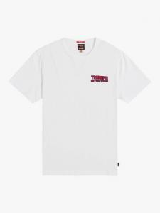 Хлопчатобумажная футболка обычного кроя head down racer Triumph Motorcycles, белый