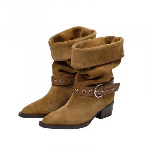 BREAD TREE Женские сапоги-слоучи высотой 4,5 см, цвет какао-коричневый