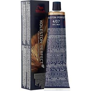 Koleston Perfect Me 4/07 Краска для волос средний натуральный коричневый 60 мл, Wella