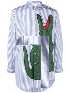 Рубашка с принтом из коллаборации с Lacoste Comme Des Garçons Shirt, белый