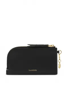 Кошелек с круговой молнией Lanvin, черный