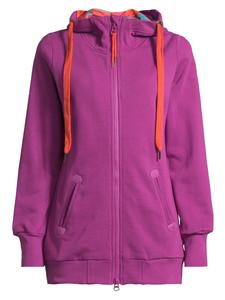 Толстовка с капюшоном на молнии salzhaut, фиолетовый