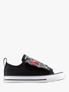 Детские кроссовки Chuck Taylor с паутинкой на шнуровке Converse, Black/White/Red