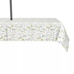 Водоотталкивающее покрытие, для наружного использования, 100 % полиэстер, 60x104 дюйма, с ботаническими полосками.