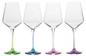 Бокал для вина Krosno Glass Avant Garde 4 шт, 9x9x9 см, многоцветный