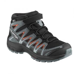 Кроссовки Salomon SALOMON XA PRO 3D MID CSWP K, цвет: черный / штормовой / томатный