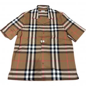 Burberry Мужская рубашка цвета хаки