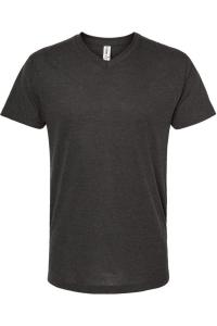 Футболка унисекс Tultex Poly-Rich с V-образным вырезом, цвет heather graphite