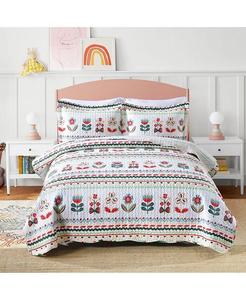 Комплект постельного белья из 100% хлопка для девочек-подростков LiTa - Twin MarCielo, белый