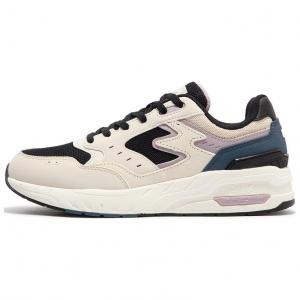 Износостойкие и легкие женские низкие кеды повседневные бежево-черные 361°