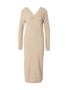 Вязаное платье ONLY Knitted dress ONLJEANETT, пятнистый бежевый