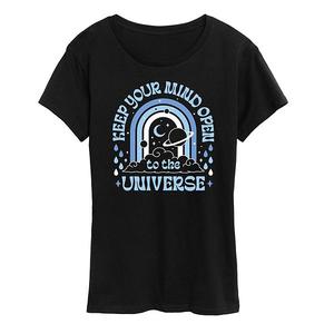 Футболка Women's mind open universe graphic Unbranded, Black