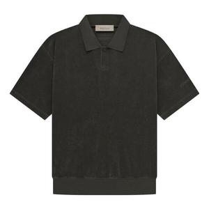 Рубашка поло ss23 ss terry polo 'off black' Fear Of God Essentials, черный