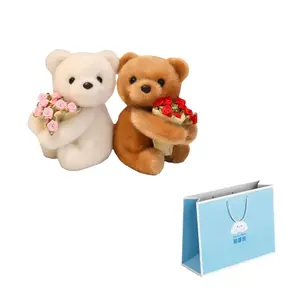 Nodding Bud Bug Плюшевый кулон в виде медвежонка Rose Transformation высотой 15 см