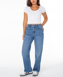 Джинсы прямого кроя для подростков в стиле скейтбордисток Celebrity Pink, Rubery