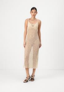 Повседневное платье CLAUDINE KNITTED SLIP BEACH MAXI DRESS Malina, песочный