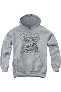 Sesame Street худи Simple Street для детей Gildan, Athletic Heather