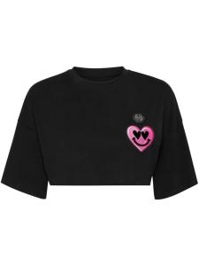 Укороченная футболка Philipp Plein, черный