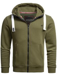 Толстовка с капюшоном на молнии Alessandro Salvarini Vinzent, оливковый