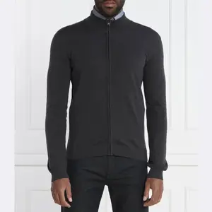 Шерстяной свитер приталенного кроя San jorge-m Hugo, черный