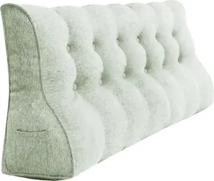 Подушка для изголовья из льняной ткани, подушка для чтения, клиновидная подушка, подушка для спины, подушка для отдыха, декоративная подушка PillowPalette