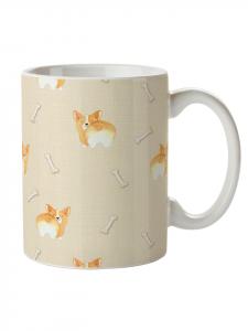 Кружка какао Corgi Po без слов в желтом цвете Mr. & Mrs. Panda