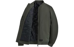 Пуховик Unisex с воротником-стойкой утепленный ZIAREL, army зеленый[removable logo]