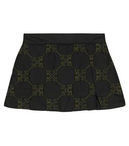 Юбка с вышитым логотипом Off-White, черный