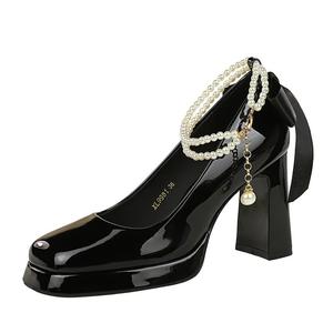 YAFEI XUANYU Женские туфли на платформе с массивным каблуком - нюд, цвет Nude