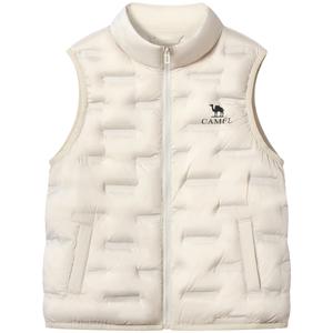 Детский пуховик-жилет с воротником-стойкой Moderate CAMEL, milk tea