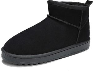 Зимние хлопковые ботинки UANGLI, снежные сапоги, повседневная обувь, высокие кеды, парная обувь, женская обувь, мягкие и плюшевые, удобные, противоскользящие, износостойкие, Black