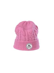 Шапка-косичка в цвете гвоздика-красная CASH-MERE.CH