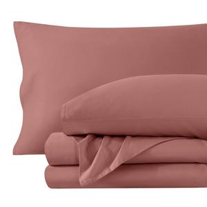 Комплект простыней из сатина из 100% органического хлопка Bare Home, цвет Dusty Rose