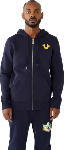 True Religion мужская худи Big T с молнией и принтом