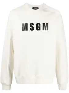 Толстовка с логотипом Msgm, светло-бежевый