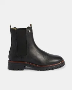 Плоские ботинки из кожи Chelsea Barbour, черный
