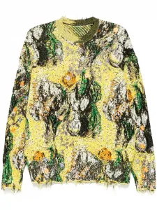 Джемпер с необработанными краями JNBY, желтый