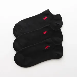 Polo ralph lauren набор из 3 носки пике длиной до колена, цвет 06. Black X 3