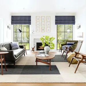 Ковер Blue Jay Colorblocked Wool Area Rug nuLOOM, 152x244 см, серый