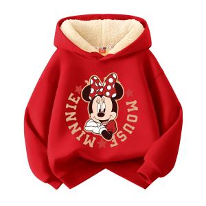 Детский свитшот Disney, [thickened and fleece-lined]di xiao dan красный