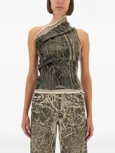 Топ Athena на одно плечо Rick Owens Drkshdw, черный