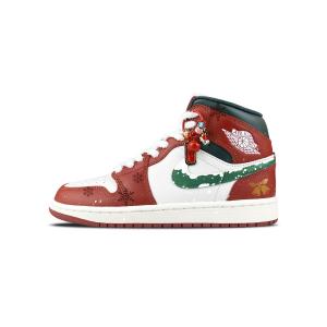 Jordan Кроссовки Air 1 BNK First Snow Dingdang Cushioning, Wear Resistant Mid top Vintage Basketball Shoes Men's