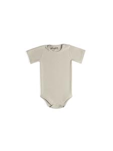 Sämann Детский боди из 100% органического хлопка, застежки на кнопках, короткие рукава, ребристая текстура, цвет овсяного молока