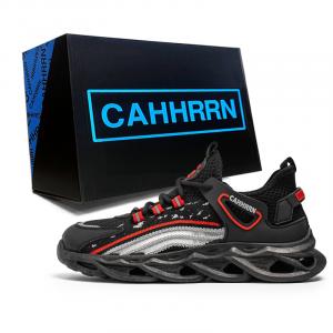 CAHHRRN Дышащие мужские низкие кеды повседневные черные, цвет Black